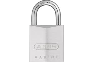 ABUS Lucchetto Marine 75IB/30 - resistente alle intemperie corpo della serratura in ottone con rivestimento nickel perlato livello di sicurezza 5 argento