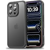 Minesk iPhone 16 Pro i&ccedil;in MattCover Serisi Arkası Mat Polikarbonat Kenarları Silikon ve K&ouml;şeleri G&uuml;&ccedil;lendirilmiş Kamera Koruma