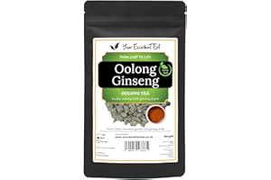 YOUR EXCELLENTEA Oolong Ginseng (100g) Chinese Leaf Green Tea China Fujian Yan-Shi (rock) Mellow Rich Unique Appearance Unfurling Tightly Rolled Pebbles Refreshing, Packed in a Resealable Pouch to Preserve Freshness