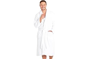 CityComfort Peignoir de Bain Homme, Robe de Chambre Homme en Tissu Éponge Absorbant 100% Coton Taille M à 4XL