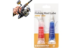 JINJIAR 2PCS Fishing Reel Grease and Oil Kit,Fishing Gear Lubricating Drop,Reel Lubricant Grease Bearing Maintenance,Fishing Reel Oil,Suitable for Various Types of Fishing Bearings,Waterproof and Rust-Proof