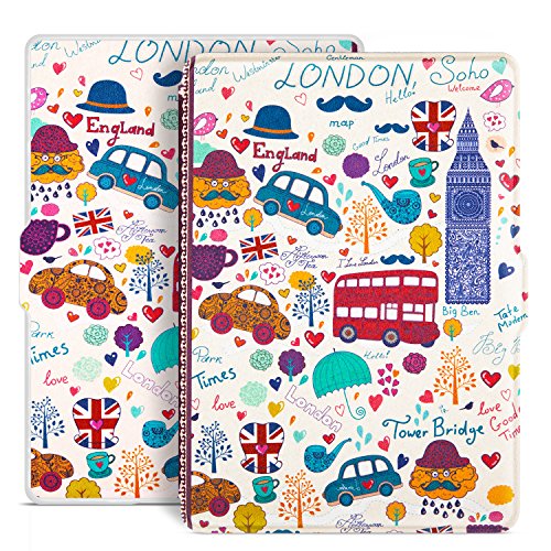 Ayotu Cubierta de Blanco Funda para Kindle 8th Generación E-Reader,Premium función de Reposo automático Funda para Amazon All-New Kindle (6