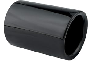 L & P CAR DESIGN L&P A303 1 Auspuffblende 70mm Edelstahl Schwarz poliert Black Schwarz Chrom Plug&Play Endrohrblenden Endrohrblende Auspuff Blende Endrohre OEM 18307610636 18307610635 18307610634