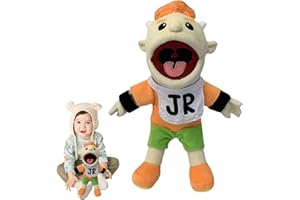 MANOLYEE Jeffy Puppet Plush Toy Doll - Jeffy Puppet Soft Plush Toy, House Hand Puppet,Mischievous Funny Puppets Toy With Working Mouth,Hand Puppet For House For Halloween
