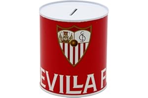 SEVILLA FÚTBOL CLUB CyP Brands Sevilla FC- Hucha, Cubilete, Hucha Termo sellada, Ahorro, Monedas y Billetes, Multicolor, Producto Oficial