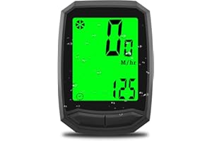 VOTUKU Ordinateur de vélo sans Fil, Compteur de Vitesse Multifonction pour vélo, IPX6 étanche Odomètre de vélo démarrage/arrêt Automatique sans Fil, Grand écran LCD