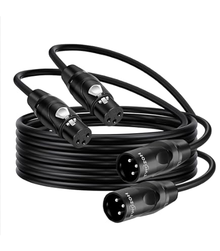 XMSJSIY 2-kanaals XLR audioslang, 3-pins XLR-stekker naar bus