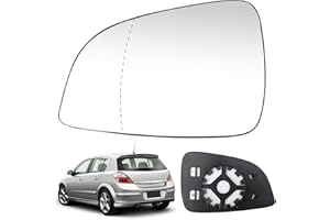 SOEKODU Vetro a Specchio sostituzione per Opel Astra H/GTC 2009-2013, Specchio Esterno Regolabile Adatto, Lente di Retromarcia Specchio di Vetro di Retromarcia (Sinistra)