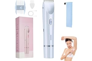 Yagerod Sianova Bloomshave - 2-In-1 Damen Körperrasierer, Sianova Rasierer Bloom Shave, Ipx7 Wasserdicht, Nass-/Trockenrasierer, Für Gesicht, Bikinizone, Achseln, Beine, Arme, Körper(Blau)