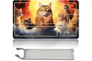 MPLR BOARD GAME Nine Lives – Gioco da tavolo MTG – Tappetini da gioco + sacchetto impermeabile gratuito, bordi smussati, superficie in gomma liscia, MTG PlayMat with Zones(An Original MTG Playmat)