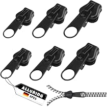20 Stück Reißverschluss-Schieber Aus Legierung, Größe #5, Schwarz – Für Kleidung & Taschen, Einfach Zu Montieren