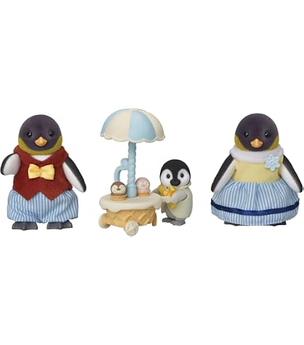 Sylvanian Families Duo Bébés En Promenade - Lapin Chocolat & Chat Persan Avec Accessoires Crèche, Figurines Articulées 5747