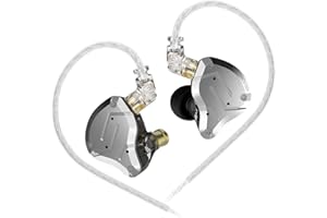 KINBOOFI KZ ZS10 Pro - Auriculares con Monitor de oído, in Ear Monitor HiFi KZ con Controladores 4BA y 1DD, KZ Mejorado ZS10 Pro con Cable Desmontable de 0,75 mm 2 Pines 6N OFC (Negro sin micrófono)
