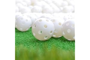Clenp Golf Ball, 12Pcs Home Indoor Driving Range 42.6mm Limited Flight Hollow Training Golf Balls for Swing Practice