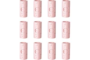 WASAII 12 PCS Bed Sheet Clips, Bed Sheet Grippers Sheet Clips for Bedding Sheet Holder Fasteners Bedding Accessories Reusable Plastic Sheet Clips Duvet Cover Clip Food Snack Bag Clip (12*Pink)