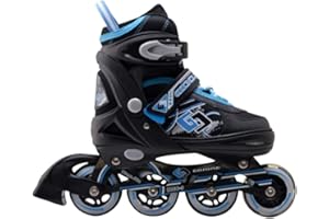 TANTE TINA Rollers Professionneles pour Enfants/Adolescents/Adultes - à Taille réglable, roulis Avant Luminous