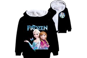 TEMOLIE LOL - Felpa con cappuccio stampata da principessa, per autunno e inverno, giacca con unicorno, per bambini, cardigan di Natale, idea regalo