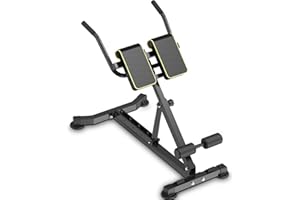 DH FitLife 5-in-1 Roman Chair for Home Gym | Back Extension & Ab Trainer | Foldable & Adjustable Hyperextension Bench | Max Load 150KG | Multi-Function Weight & Curl Bench