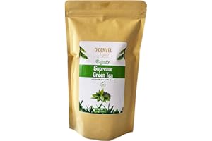 CENVEL ORIGINAL CENVEL® Organic Supreme Loose Green Tea Leaves | 100% Pure Natural Green tea | Single Estate Tea | Premium Large-Leaf Green Tea | Rich in Antioxidant (350g, Organic Green Tea)