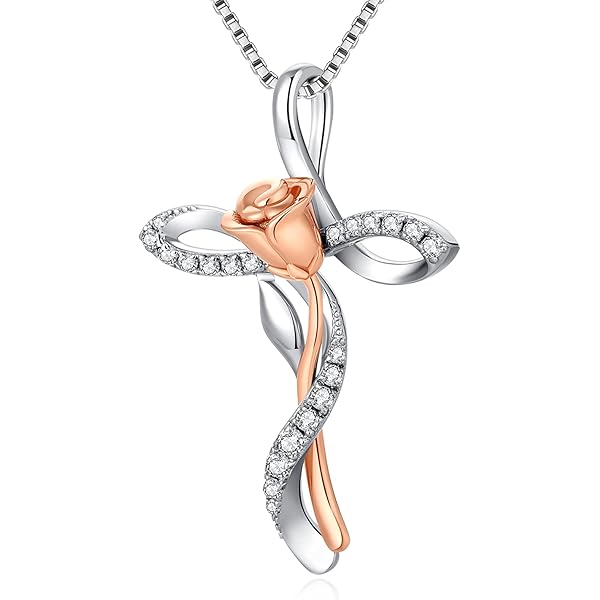 Collana con ciondolo minimale con nodo celtico in argento sterling 925 vintage - Italia