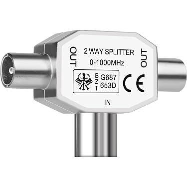 Répartiteur Satellite Bidirectionnel SCHWAIGER 9482 - 2 Voies, 5-2400 MHz, Pour Satellite, Câble Et Antenne