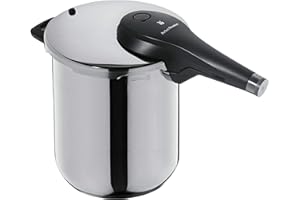 WMF Perfect Premium One Pot - Pentola a Pressione a induzione, 8,5 l, pentola a Pressione 22 cm, in Acciaio Inox Cromargan Lucido, 2 Livelli di Cottura, Grande manopola all-in-One