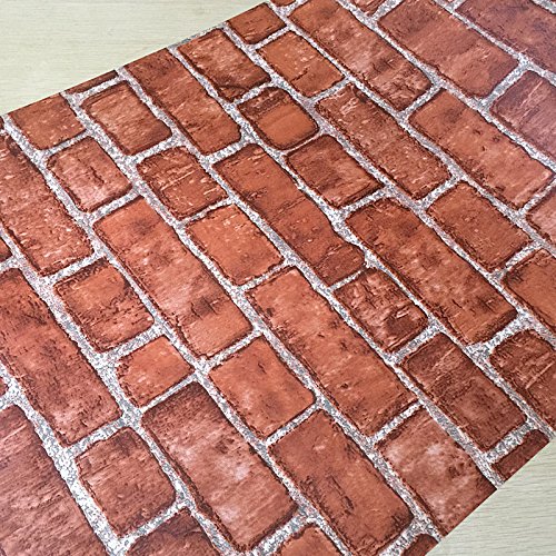 LXPAGTZ Tapete selbstklebende pastorale Tapete Vintage koreanischen Backstein Muster Schlafzimmer Schlafzimmer Kinder Zimmer Hostel warm und wasserdicht lange 9.5 m * Breite 0,53 m Blumen (5 m ²) , 1088
