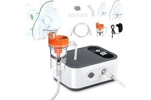 Sentasi Inhalationsgerät für Erwachsene,Inhalator Kompressor Vernebler Inhaliergerät Kinder Baby,Elektrische Inhalatoren mit Mundstück und Maske und langem Schlauch bei Erkältungen oder Asthma zuhause