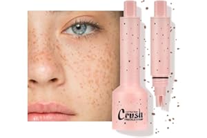BELIKY GIRL Timbro per lentiggini a cinque punti, penna per lentiggini liquida in micropolvere strumento di trucco per lentiggini naturali realistiche con speciale spugna per il trucco,#Leggero