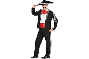 FIESTAS GUIRCA Disfraz de Mexicano - Disfraz Mariachi Hombre - Disfraz de Carnaval Hombre