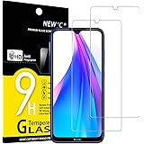 NEW'C 2 Pezzi, Vetro Temperato per Xiaomi Redmi Note 8T, Pellicola Prottetiva Anti Graffio, Anti-Impronte, Senza Bolle, Durez