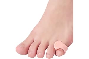 YIMANDUO Lot de 10 attelles d'orteils roses en gel, séparateur d'orteils pour homme et femme, pour la marche, la course, le chevauchement, correcteur d'oignon et soulagement de l'oignon (beige)