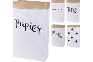 Lifestyle Lover Papiersack Paper Bag eckig aus Kraftpapier Papierkorb (Papier)