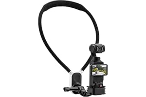 BRDRC Pocket 3 magnetyczny uchwyt na szyję do DJI OSMO Pocket 3, POV/Vlog Video Selfie Mount stojak na klatkę piersiową bez użycia rąk uchwyt na szyję akcesoria do kamery akcji