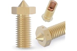 IdeaFormer 2Pcs CHT Nozzle Volcano para impresora 3D, 0,4 mm Boquillas de Latón Volcano, Boquilla de alto flujo para E3D Volcano Hotend y para Artillery Vyper, Kobra Max, Sidewinder X1 X2