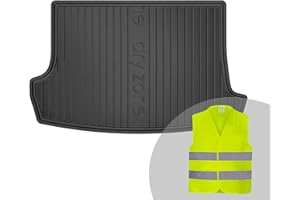 FROGUM DryZone Tapis de Coffre Pratique pour Volkswagen T-Roc Depuis 2017 | Bord Haut | Matériau TPE Durable | Robuste et résistant