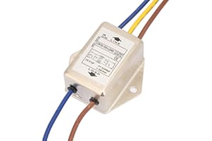 Candeon Filtro Emi Alimentazione, 125/250V 10A Filtro Monofase Filtri Di Rete Elettrica, Filtri Interferenze Elettromagnetiche Per Sopprimere L'Interferenza Di Impulso Continua E Intermittente