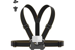 NEEWER Uprząż na klatkę piersiową do kamery akcji, regulowany pasek na klatkę piersiową bez użycia rąk, magnetyczny uchwyt na klatkę piersiową do Vloga wideo POV