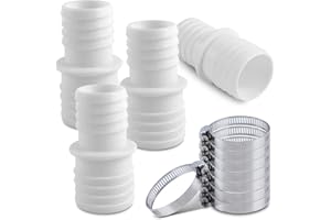 Cuidongsheng 4Pcs Adaptador de Manguera para Piscina 32 a 38 mm, con 8 Abrazaderas de Manguera Ø 32 mm a 38 mm, Manguera Piscina, Adaptador Piscina, Conector para Manguera de Piscina