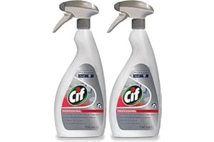 CIF PROFESSIONAL 2 Pack of Cif Pro Formula Professional 2 in 1 Washroom Cleaner with a long-lasting fresh fragrance, 750ml