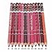 JaneDream 12 Colors Chic Women Fine Lip Liner Pencils Lipliner Waterproof Set 