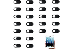 PCSFOE 24 Piezas Tapa Camara para Teléfonos Móviles y Portátiles - Protector de Privacidad (Negro)