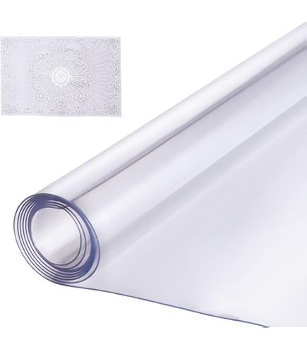 Eioro Clear PE Tablecloths Protector Waterproof/Oil-Proof Table Cover - View #13