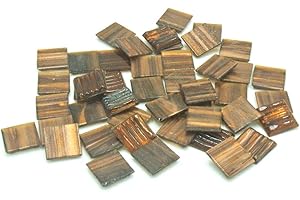Armena Mosaikstein braun mit Kupfer Textur 2x2cm 130g (Circa 43 Stück)