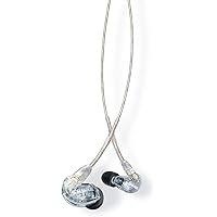 Shure SE215-CL-EFS Over-Ear-hörlurar med ljudisolering, genomskinlig, en storlek