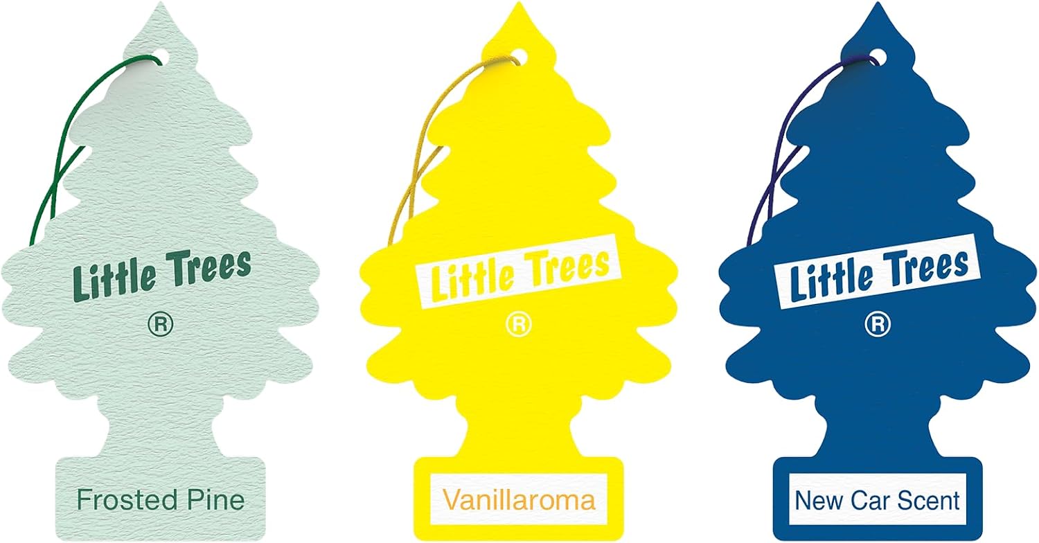 Little Trees Air Freshener, Traditional Fragrances, Pack of 3 (Packaging may vary)