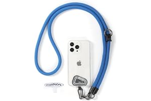 project-cb Handy Umhängeband 1,Handyband Pads 2,Universelles Verstellbares Handy Trageband,Umhängen,PUmhängen für den Hals,Handy Lanyard,Handy Anhänger(Blau)