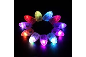 mumisuto Lampa balonowa LED, 50 szt., wodoodporne, mini lampki, długie światła czasu czuwania, na papierową latarnię, balon, wesele, przyjęcie, dekoracja, wielkanocne jajka, urodziny, Halloween, Boże Narodzenie, dekoracja, kolorowa, 50 szt