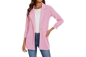 MINTLIMIT Women Long Lapel Blazer Tailored Long Sleeve Oversized One Button Coat Jacket Formal Suit