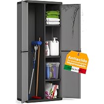 Armadio Modulare A 1 Anta In Plastica Grigio - 35x39.5x86 Cm, Con Scaffale, Per Interni/Esterni